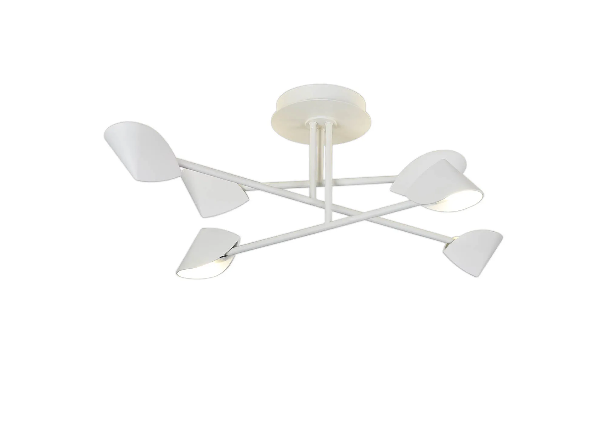 M7573  Capuccina Medium Semi Flush 45W LED White